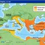 Map of Byzantine Empire in 6th Century