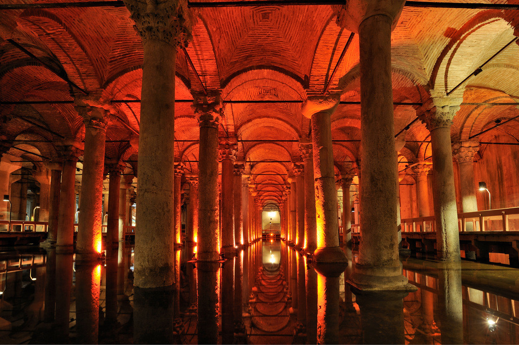 Underground Basilica Cistern in Istanbul