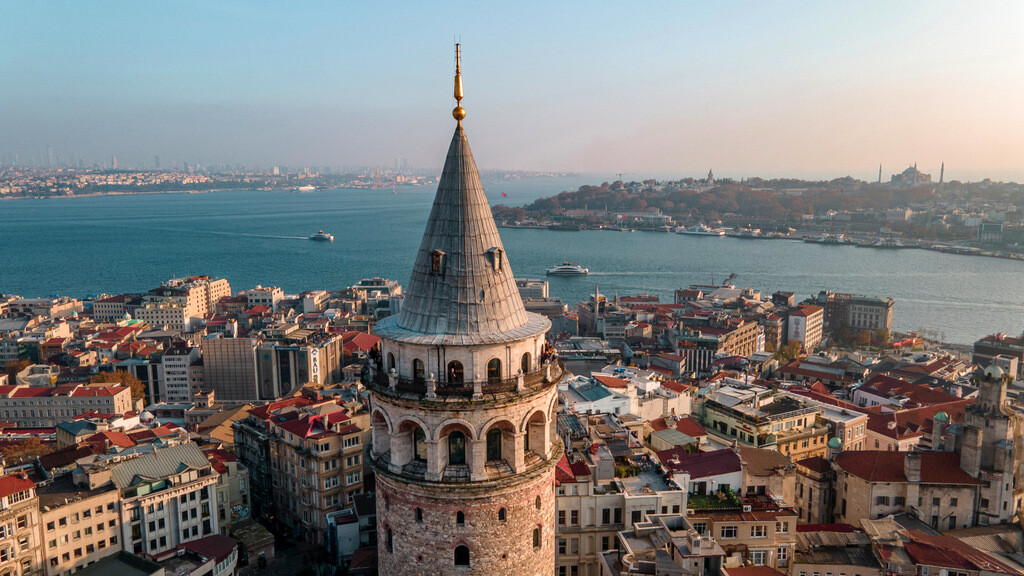 Galata Tower Museum in Istanbul, Turkey