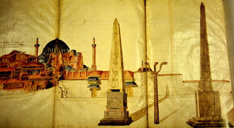 ميدان سباق الخيل في العصر العثماني للقسطنطينية على لوحة