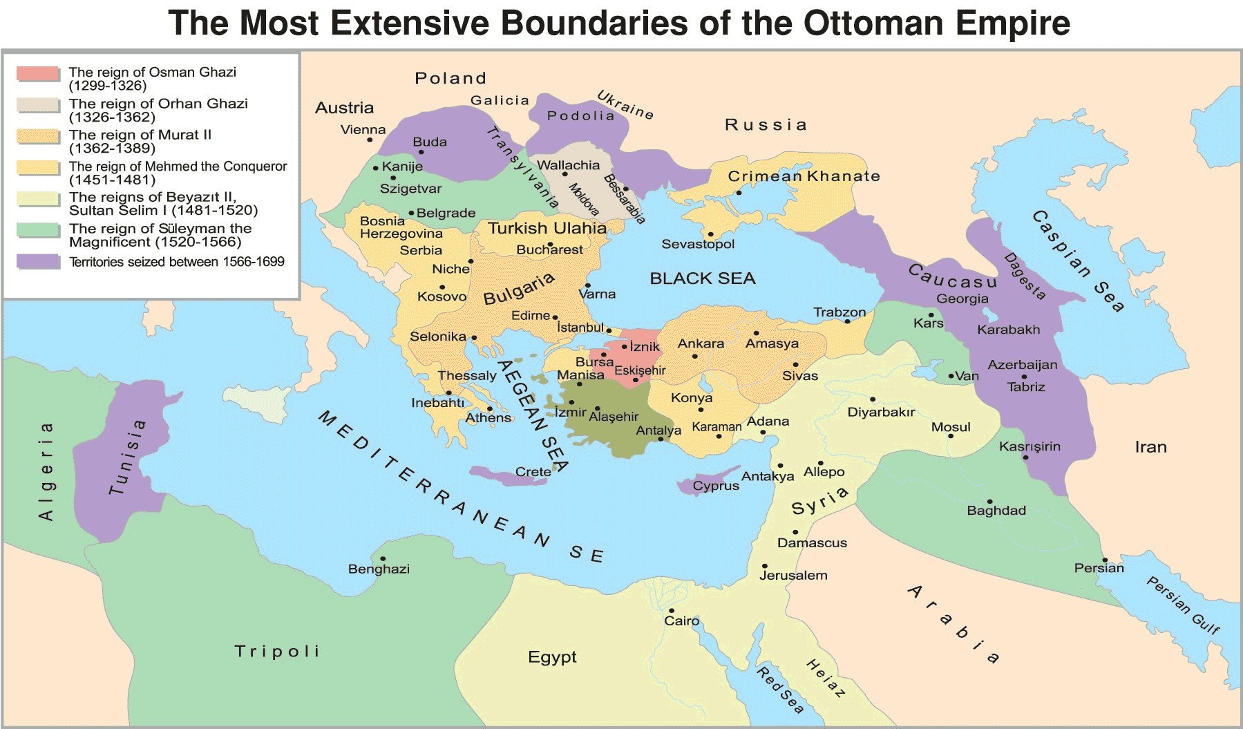 Ottoman Empire Map 