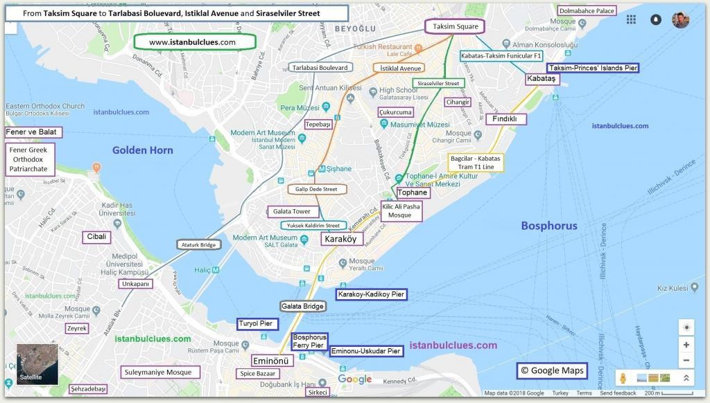 How To Go From Taksim By Metro Map 2 1024x582 