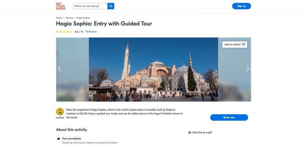 Hagia Sophia Guided Tour Tickets