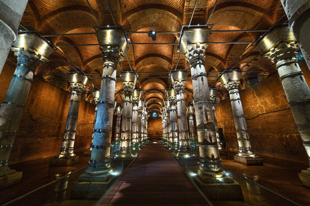 Theodosius Cistern is now known as Serefiye Sarnici in Istanbul