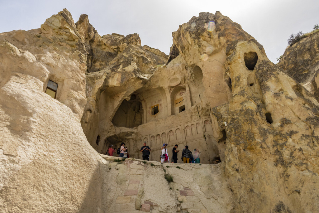 The Dark Church, the most famous of the Rock Churches in Goreme