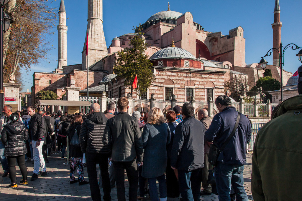 Long Lines in front of Hagia Sophia